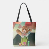 Hunde in Retro-Bar Tasche (Rückseite)