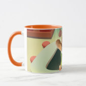 Hunde in Retro-Bar Tasse (Links)