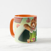 Hunde in Retro-Bar Tasse (Vorderseite Links)