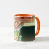 Hunde in Retro-Bar Tasse (VorderseiteRechts)
