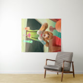 Hunde in Retro-Bar Wandteppich (Beispiel (Horizontal))