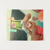 Hunde in Retro-Bar Wandteppich (Vorderseite (Horizontal))