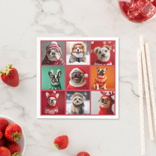 Hunde in Sweaters Napkins Serviette (Beispiel)