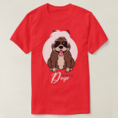 Hunde in Wigs T-Shirt (Design vorne)