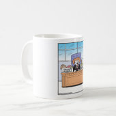 Hunde-Inbox- und Postausgangsbuchhaltung Kaffeetasse (Vorderseite Links)