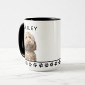 Hunde Individuelle Name und Foto Tasse (Vorderseite Links)