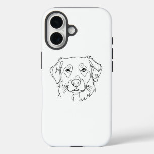 Hunde iPhone 16 Hülle - modernes minimalistisches