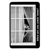 Hunde - Jack Russels - Wann R U B Zuhause? Magnet (Vertikal)
