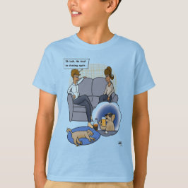 Hunde jagen Dream Blue Boy's T - Shirt