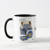 Hunde jagen Dream Tasse (Links)