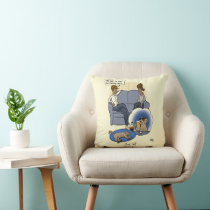 Hunde jagen Dream Throw Kissen