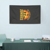 Hunde jagt Zombies Halloween-Design Banner (Messeveranstaltung)