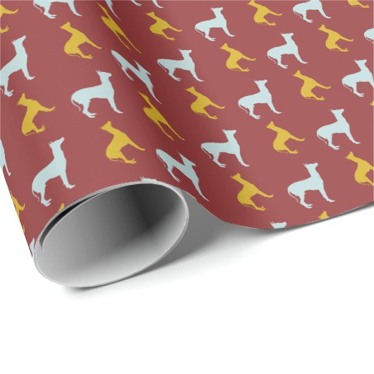 Hunde-Jahr-Muster-Papier Geschenkpapier (Rolleneckpunkt)