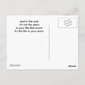 Hunde Jahre... Postkarte (Rückseite)