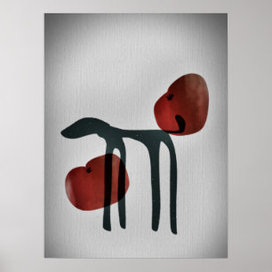 Hunde japanische Kunst Poster