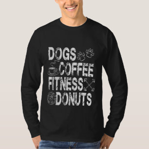 Hunde Kaffee Fitness Donuts Dog Vater Hund Mama Fi T-Shirt