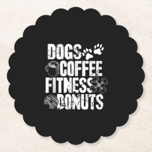 Hunde Kaffee Ness Donuts Gym Feinschmecker Workout Untersetzer