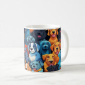 Hunde Kaffee-Tasse Kaffeetasse (VorderseiteRechts)