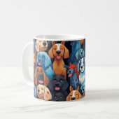 Hunde Kaffee-Tasse Kaffeetasse (Vorderseite Links)