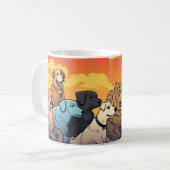 Hunde Kaffee-Tasse Kaffeetasse (Vorderseite Links)