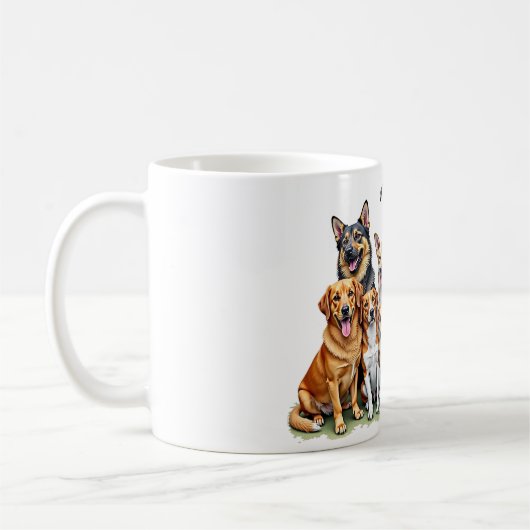 Hunde Kaffeetasse (Links)