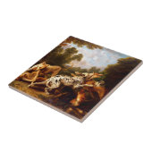 Hunde kämpfen (von Frans Snyders) Fliese (Seite)