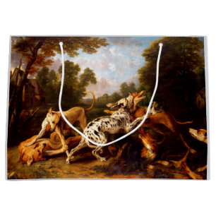 Hunde kämpfen (von Frans Snyders) Große Geschenktüte