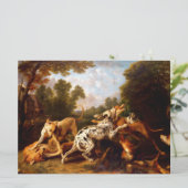 Hunde kämpfen (von Frans Snyders) Karte (Stehend Vorderseite)