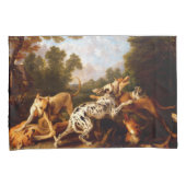 Hunde kämpfen (von Frans Snyders) Kissenbezug (Vorderseite-Rechts)