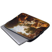 Hunde kämpfen (von Frans Snyders) Laptopschutzhülle (Vorne Knopf)