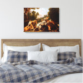 Hunde kämpfen (von Frans Snyders) Leinwanddruck (Insitu (Schlafzimmer))
