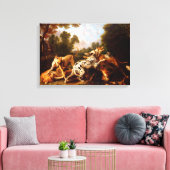 Hunde kämpfen (von Frans Snyders) Leinwanddruck (Insitu (Wohnzimmer))