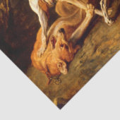 Hunde kämpfen (von Frans Snyders) Seidenpapier (Detail)