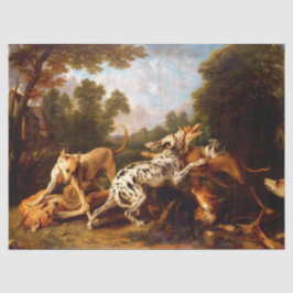 Hunde kämpfen (von Frans Snyders) Seidenpapier