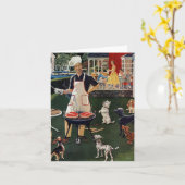 Hunde Karte (Gelbe Blume)