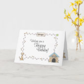 Hunde Karte (Gelbe Blume)