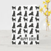 Hunde Karte (Gelbe Blume)