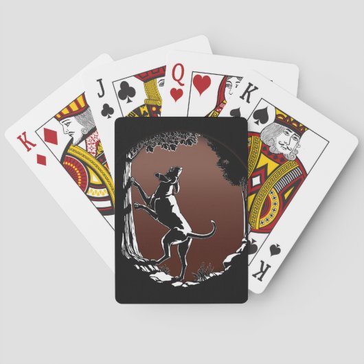 Hunde Karten Jagd Hunde Spielkarten (Rückseite)