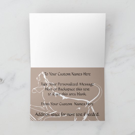 Hunde Karten Personalisierter Hund Art Grußkarte (Innenseite)