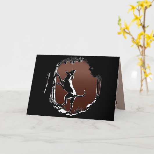 Hunde Karten Personalisierter Hund Art Grußkarte (Gelbe Blume)