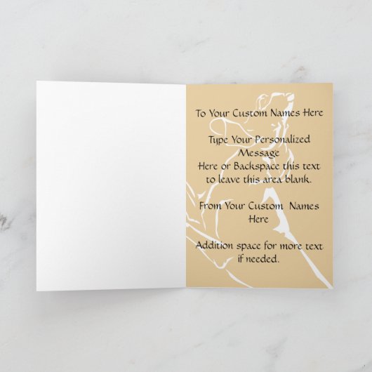 Hunde Karten Personalisierter Hund Art Grußkarte (Innenseite)