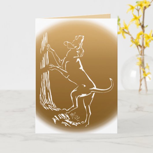 Hunde Karten Personalisierter Hund Art Grußkarte (Gelbe Blume)