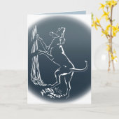 Hunde Karten Personalisierter Hund Art Grußkarte (Gelbe Blume)