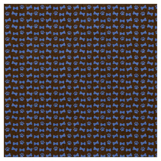 Hunde Katze Blauer Pfoten Druckbogen Krawatte und  Stoff (Muster)