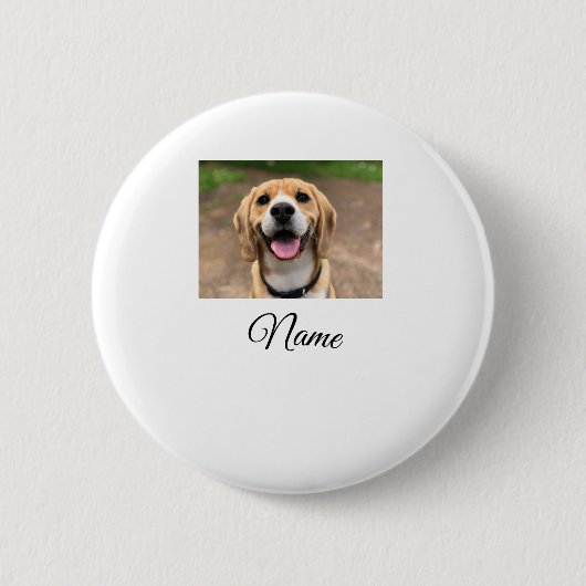 Hunde Katze Foto hinzufügen Haustiername cu benutz Button (Vorderseite)