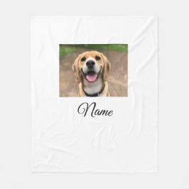 Hunde Katze Foto hinzufügen Haustiername cu benutz Fleecedecke