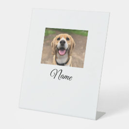 Hunde Katze Foto hinzufügen Haustiername cu benutz Sockelschild