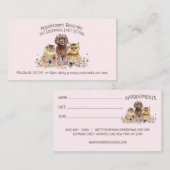 Hunde Katze Grooming Petsitter Geschäft Ernennung Visitenkarte (Vorne/Hinten)