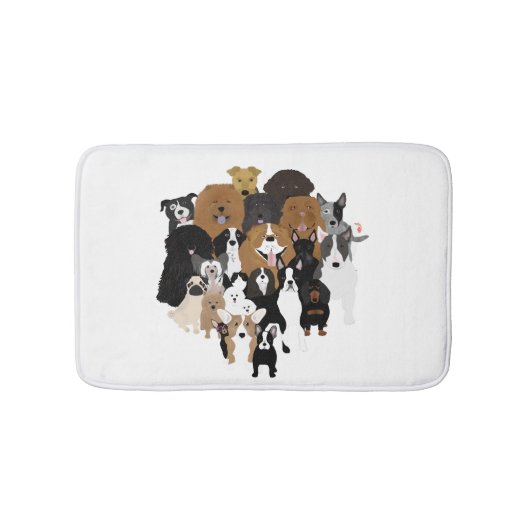 Hunde, Katze, Hühnerbathmatte Badematte (Vorderseite)