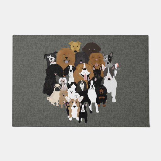 Hunde, Katze, Hühnermatte Fußmatte (Vorderseite)